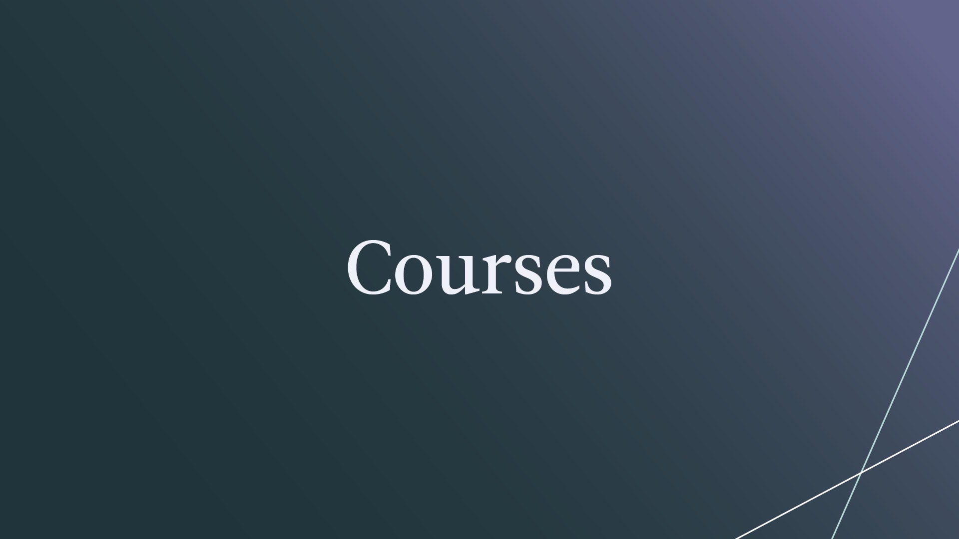 Courses at The Seattle School